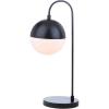 SAFAVIEH Lighting Collection Cappi Modern Black Orb 21-inch Bedroom Living Room Home Office Desk Dorm Study Nightstand Task Table Lamp (LED Bulb Included)(Black)
