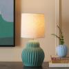 SAFAVIEH Lighting Collection Destryn Green 18-inch Table Lamp (LED Bulb Included)