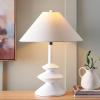 SAFAVIEH Lighting Collection Modern Jessy White 25-inch Table Lamp for Bedroom, Living Room, Home Office, Desk, Nightstand (LED Bulb Included)