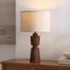 SAFAVIEH Lighting Collection NICI Brown Resin 23-inch Table Lamp for Bedroom, Living Room, Home Office, Desk, Nightstand (LED Bulb Included)(Brown)