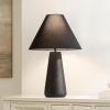 SAFAVIEH Lighting Collection Piper Black Resin 27-inch Table Lamp for Bedroom, Living Room, Home Office, Desk, Nightstand (LED Bulb Included)(Black)