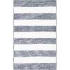 SAFAVIEH Washable Rug Easy Care Collection – 5′ x 8′, Blue & Ivory, Easy to Clean, Ideal for Living Room, Bedroom, Dining Space (ECR115M)(Dark Grey/Ivory)