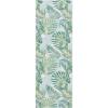 SAFAVIEH Washable Rug Outdoor Barbados Collection – 8′ x 10’5″, Green & Teal, Non-Shedding & Easy to Clean, Ideal for Patio, Backyard, Mudroom (BAR592X)(Green/Teal)