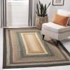 SAFAVIEH Washable Rug Outdoor Braided Collection – 5′ x 8′ Oval, Multi, Handmade & Reversible, Non-Shedding & Easy to Clean, Ideal for Patio, Backyard, Mudroom (BRD308A)(Multi Color)