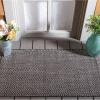 SAFAVIEH Washable Rug Outdoor Courtyard Collection – 10′ Square, Black & Beige, Non-Shedding & Easy Cleaning, Ideal for Patio, Backyard, Mudroom (CY8022-36621)(Black/Beige)