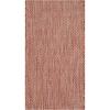 SAFAVIEH Washable Rug Outdoor Courtyard Collection – 10′ Square, Black & Beige, Non-Shedding & Easy Cleaning, Ideal for Patio, Backyard, Mudroom (CY8022-36621)(Red/Beige)