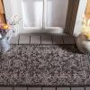 SAFAVIEH Washable Rug Outdoor Courtyard Collection – 9′ x 12′, Aqua Blue & Grey, Non-Shedding & Easy Cleaning, Ideal for Patio, Backyard, Mudroom (CY8680-37121)(Black/Ivory)