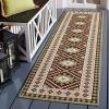 SAFAVIEH Washable Rug Outdoor Veranda Collection – 9′ x 12′, Ivory & Charcoal, Non-Shedding & Easy to Clean, Ideal for Patio, Backyard, Mudroom (VER099-3435)(Brown/Terracotta)
