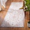 SAFAVIEH Washable Rug Tucson Collection – 8′ x 10′, Beige & Grey, Slip Resistant & Easy to Clean, Ideal for Living Room, Bedroom, Dining Space (TSN103B)(Beige/Grey)