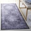 SAFAVIEH Washable Rug Tucson Collection – 8′ x 10′, Black & Grey, Slip Resistant & Easy to Clean, Ideal for Living Room, Bedroom, Dining Space (TSN190Z)(Black/Grey)