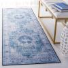 SAFAVIEH Washable Rug Tucson Collection – 8′ x 10′, Black & Grey, Slip Resistant & Easy to Clean, Ideal for Living Room, Bedroom, Dining Space (TSN190Z)(Green/Grey)
