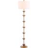 Safavieh FLL4003A Lighting Collection Landen Leaf 63.5″ Antique Gold Floor Lamp, Metal