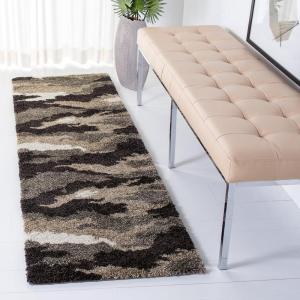 SAFAVIEH Florida Shag Collection Area Rug – 5’3″ x 7’6″, Beige & Multi, Camouflage Design, Non-Shedding & Easy Care, 1.2-inch Thick Ideal for High Traffic Areas in Living Room, Bedroom (SG453-1391)(Beige/Multi)