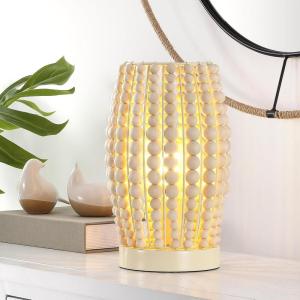 SAFAVIEH Lighting Collection Darrow White 12-inch Table Lamp (LED Bulb Included)