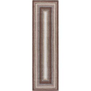SAFAVIEH Washable Rug Outdoor Braided Collection – 5′ x 8′ Oval, Multi, Handmade & Reversible, Non-Shedding & Easy to Clean, Ideal for Patio, Backyard, Mudroom (BRD308A)(Brown/Multi)