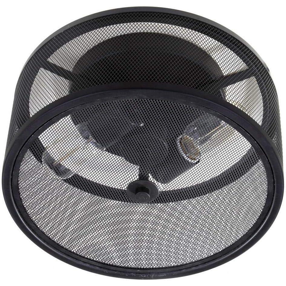 image:imageSAFAVIEH FLU4006A Collection Albina Mount Flush Light Black