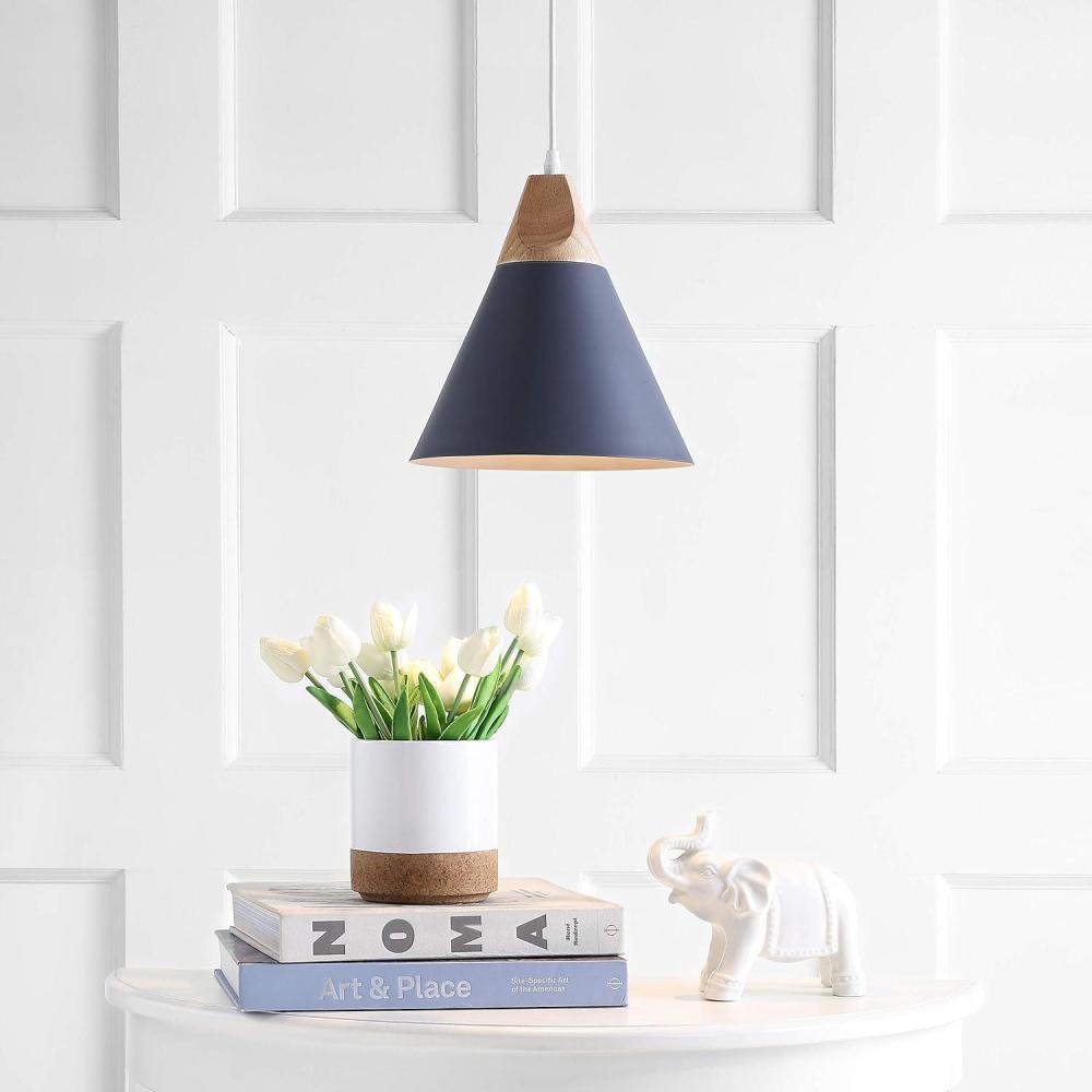 image:imageSAFAVIEH PND4030D Home Collection Cila Brown Pendant Light WhiteNaturalGray