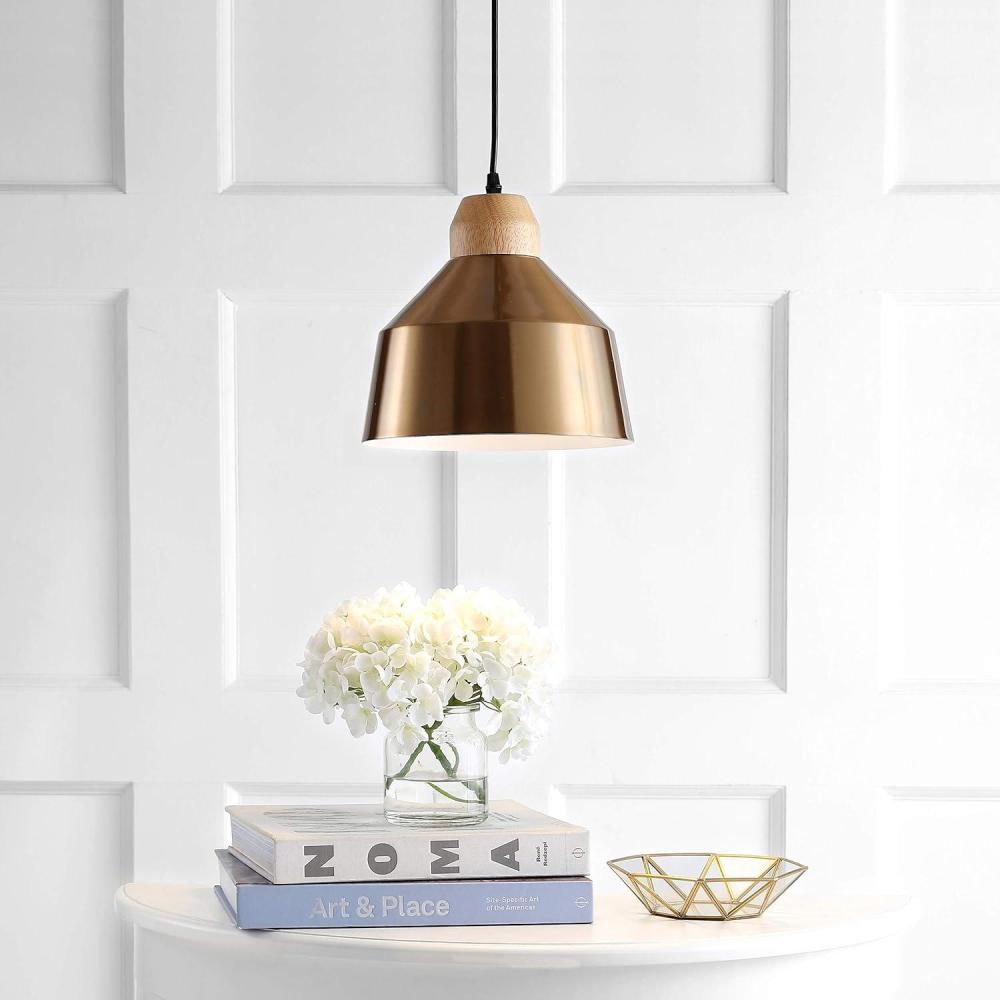 image:imageSafavieh PND4031A Home Collection Dajana Nickel Brown Pendant LightGold
