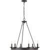 SAFAVIEH CHA4015B Joris Gold 6-Light Candle (LED Bulbs Included) Chandelier, 0(Oil Rub Bronze)