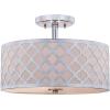 SAFAVIEH Collection Kora Quatrefoil 3 15″ Flush Mount Light(Chrome)
