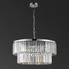 SAFAVIEH Couture Lighting Collection Karissa Art Deco Glam Chrome 2-Tier Crystal Chandelier