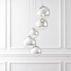 SAFAVIEH Couture Lighting Collection Skylina Chrome 5-Light Adjustable Chandelier (LED Bulbs Included)