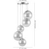 SAFAVIEH Couture Lighting Collection Skylina Chrome 5-Light Adjustable Chandelier (LED Bulbs Included)