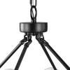 SAFAVIEH Couture Lighting Collection Traycee Mid-Century White/Black Metal 24-Light Round Hanging Adjustable Chandelier Light Fixture (LED Bulbs Included)