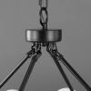 SAFAVIEH Couture Lighting Collection Traycee Mid-Century White/Black Metal 24-Light Round Hanging Adjustable Chandelier Light Fixture (LED Bulbs Included)