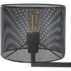 SAFAVIEH Couture Lighting Collection Zachaeus Industrial Gold Metal Mesh 6-Light Hanging Adjustable Chandelier Light Fixture (LED Bulbs Included)(Black)