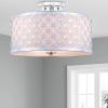 SAFAVIEH FLU4002C Collection Hutch 3 16″ Chrome Mount Flush Light, 0(Chrome)