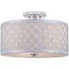 SAFAVIEH FLU4002C Collection Hutch 3 16″ Chrome Mount Flush Light, 0(Chrome)