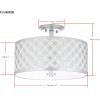 SAFAVIEH FLU4002C Collection Hutch 3 16″ Chrome Mount Flush Light, 0(Silver)