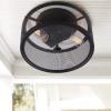 SAFAVIEH FLU4006A Collection Albina Mount Flush Light, Black
