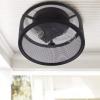 SAFAVIEH FLU4006A Collection Albina Mount Flush Light, Black