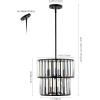 SAFAVIEH Lighting Collection – Crissa Art Deco Black & Clear Crystal Chandelier, 6-Light Tiered Design, Adjustable Height, LED Bulbs Included (CHA4025A)
