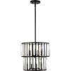 SAFAVIEH Lighting Collection – Crissa Art Deco Black & Clear Crystal Chandelier, 6-Light Tiered Design, Adjustable Height, LED Bulbs Included (CHA4025A)
