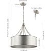 SAFAVIEH Lighting Collection Adison Farmhouse Industrial Antique Silver Chandelier