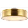 SAFAVIEH Lighting Collection Adria Brass Flush Mount (LED Bulbs Included)