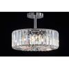 SAFAVIEH Lighting Collection Ariel Art Deco Modern Farmhouse Shabby Chic Chrome 14-inch Flush Mount Ceiling Light Fixture (LED Bulb Included)