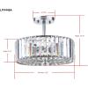 SAFAVIEH Lighting Collection Ariel Art Deco Modern Farmhouse Shabby Chic Chrome 14-inch Flush Mount Ceiling Light Fixture (LED Bulb Included)