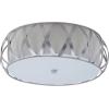 SAFAVIEH Lighting Collection Charing Modern Farmhouse Antique Gold 15-inch Diameter Flush Mount Ceiling Light Fixture (LED Bulbs Included)(Chrome)