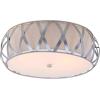 SAFAVIEH Lighting Collection Charing Modern Farmhouse Antique Gold 15-inch Diameter Flush Mount Ceiling Light Fixture (LED Bulbs Included)(Chrome)