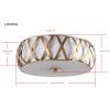 SAFAVIEH Lighting Collection Charing Modern Farmhouse Antique Gold 15-inch Diameter Flush Mount Ceiling Light Fixture (LED Bulbs Included)(Gold)