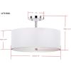 SAFAVIEH Lighting Collection Clara Gold 16-inch Diameter Semi Flush Mount Ceiling Light Fixture (LED Bulbs Included)(White / Chrome)