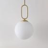 SAFAVIEH Lighting Collection Danva Brass Adjustable Pendant Hanging Light Fixture, Ideal for Dining Room, Kitchen Island, Entryway (LED Bulb Included)