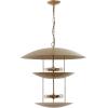 SAFAVIEH Lighting Collection Jules 5-Light Antique Gold Metal Adjustable Pendant Hanging Light Fixture (LED Bulb Included)(Antique Gold)