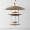 SAFAVIEH Lighting Collection Jules 5-Light Antique Gold Metal Adjustable Pendant Hanging Light Fixture (LED Bulb Included)(Antique Gold)