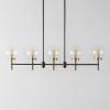SAFAVIEH Lighting Collection Mylah Oil-Rubbed Bronze 5-Light Adjustable Pendant Chandelier Hanging Light Fixture, Ideal for Dining Room, Kitchen Island, Entryway (LED Bulbs Included)