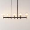 SAFAVIEH Lighting Collection Mylah Oil-Rubbed Bronze 5-Light Adjustable Pendant Chandelier Hanging Light Fixture, Ideal for Dining Room, Kitchen Island, Entryway (LED Bulbs Included)
